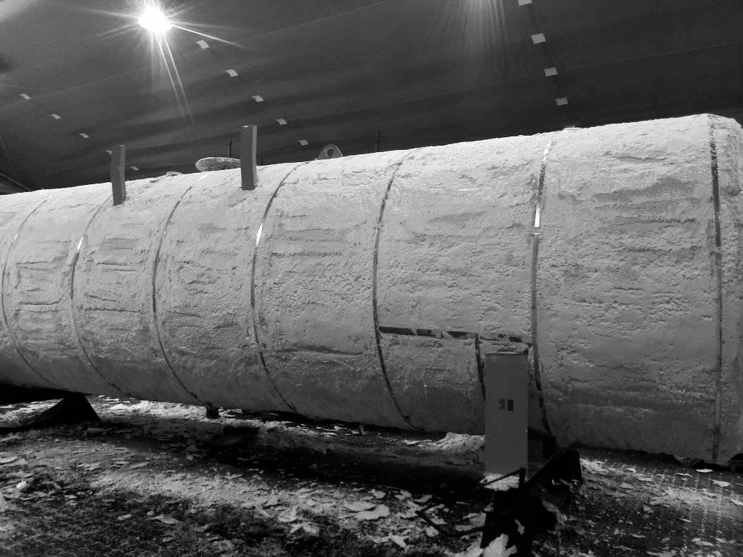 Natrysk pianki PUR na więźbę dachową